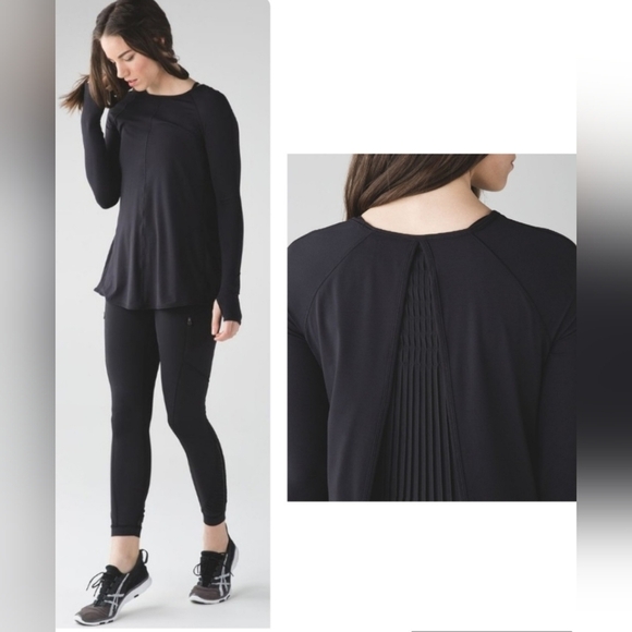 Lululemon Making Moves Long Sleeve Top In Black Size 6 - Picture 15 of 15